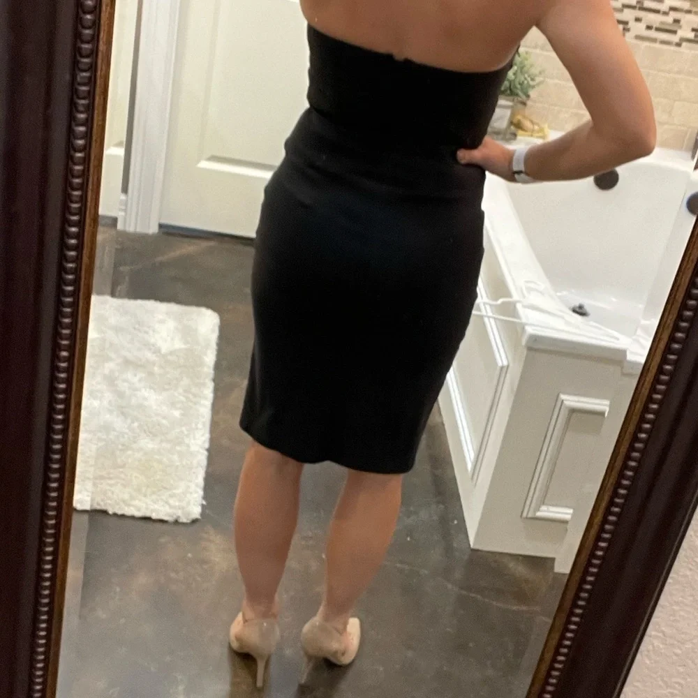 Black Strapless Cocktail Dress 🖤